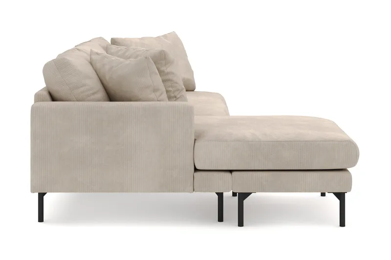 Menard 4-sits Vänstervänd L-formad Djup Divansoffa i Manchester - Greige - Möbler - Soffa - Divansoffa & schäslongsoffa - 4 sits soffa med divan