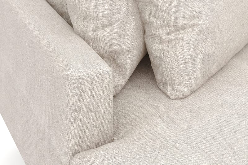 Menard 4-sits Vänstervänd L-formad Djup Divansoffa i Tyg - Beige - Möbler - Soffa - Divansoffa & schäslongsoffa - 4 sits soffa med divan