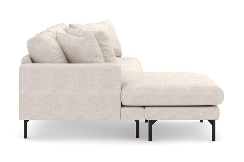 Menard 4-sits Vänstervänd L-formad Djup Divansoffa i Tyg - Beige - Möbler - Soffa - Divansoffa & schäslongsoffa - 4 sits soffa med divan