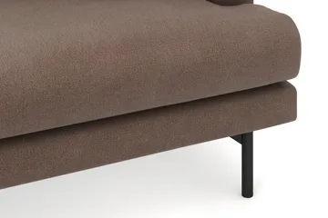 Menard 4-sits Vänstervänd L-formad Djup Divansoffa i Tyg - Brun - Möbler - Soffa - Divansoffa & schäslongsoffa - 3 sits soffa med divan