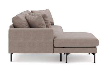 Menard 4-sits Vänstervänd L-formad Djup Divansoffa i Tyg - Brun - Möbler - Soffa - Divansoffa & schäslongsoffa - 3 sits soffa med divan