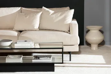 Menard 4-sits Vänstervänd L-formad Djup Schäslongsoffa i Manchester - Beige - Möbler - Soffa - Divansoffa & schäslongsoffa - 4 sits soffa med divan