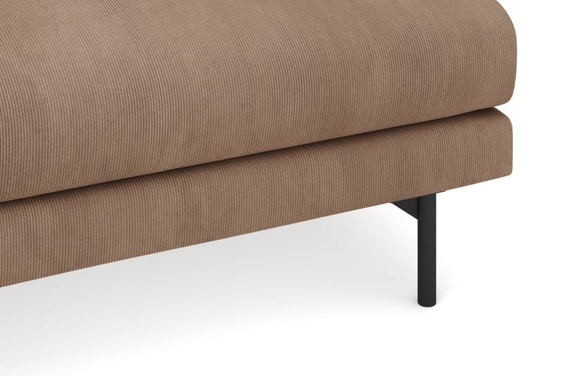 Menard 4-sits Vänstervänd L-formad Djup Schäslongsoffa i Manchester - Brun - Möbler - Soffa - Divansoffa & schäslongsoffa - 4 sits soffa med divan