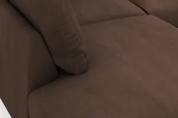 Menard 4-sits Vänstervänd L-formad Djup Schäslongsoffa i Manchester - Brun - Möbler - Soffa - Divansoffa & schäslongsoffa - 4 sits soffa med divan