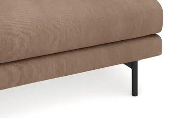 Menard 4-sits Vänstervänd L-formad Djup Schäslongsoffa i Manchester - Brun - Möbler - Soffa - Divansoffa & schäslongsoffa - 4 sits soffa med divan
