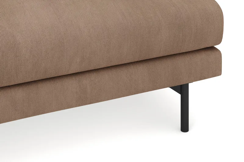 Menard 4-sits Vänstervänd L-formad Djup Schäslongsoffa i Manchester - Brun - Möbler - Soffa - Divansoffa & schäslongsoffa - 4 sits soffa med divan