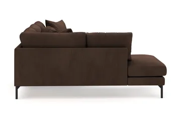 Menard 4-sits Vänstervänd L-formad Djup Schäslongsoffa i Manchester - Brun - Möbler - Soffa - Divansoffa & schäslongsoffa - 4 sits soffa med divan