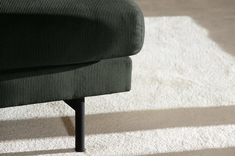 Menard 4-sits Vänstervänd L-formad Djup Schäslongsoffa i Manchester - Grön - Möbler - Soffa - Divansoffa & schäslongsoffa - 4 sits soffa med divan
