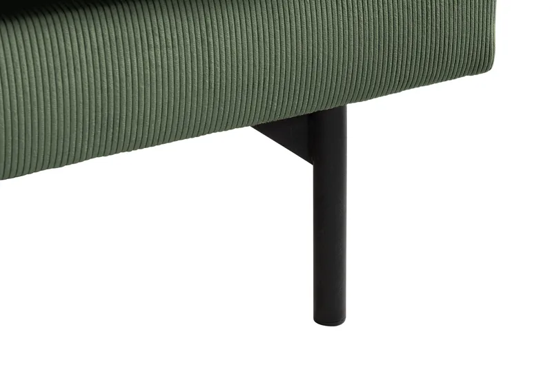 Menard 4-sits Vänstervänd L-formad Djup Schäslongsoffa i Manchester - Grön - Möbler - Soffa - Divansoffa & schäslongsoffa - 4 sits soffa med divan
