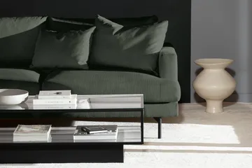 Menard 4-sits Vänstervänd L-formad Djup Schäslongsoffa i Manchester - Grön - Möbler - Soffa - Divansoffa & schäslongsoffa - 4 sits soffa med divan