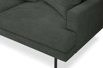 Menard 4-sits Vänstervänd L-formad Djup Schäslongsoffa i Manchester - Mörkgrön - Möbler - Soffa - Divansoffa & schäslongsoffa - 4 sits soffa med divan