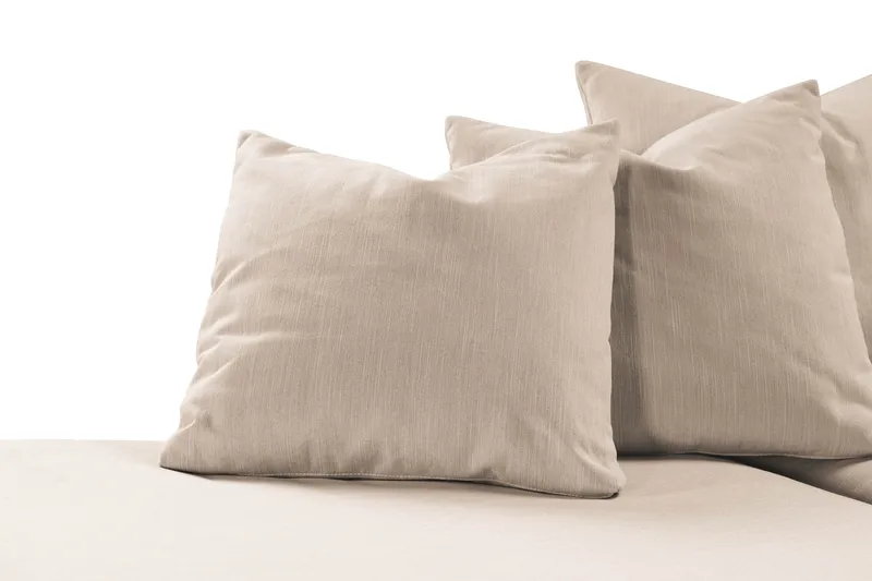 Menard 4-sits Vänstervänd L-formad Djup Schäslongsoffa i Tyg - Beige - Möbler - Soffa - Divansoffa & schäslongsoffa - 4 sits soffa med divan