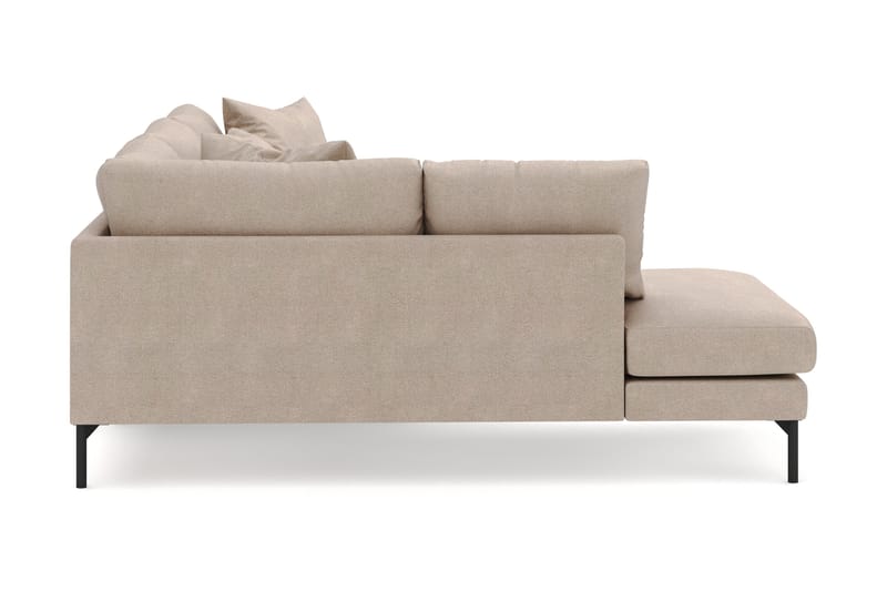 Menard 4-sits Vänstervänd L-formad Djup Schäslongsoffa i Tyg - Beige - Möbler - Soffa - Divansoffa & schäslongsoffa - 4 sits soffa med divan