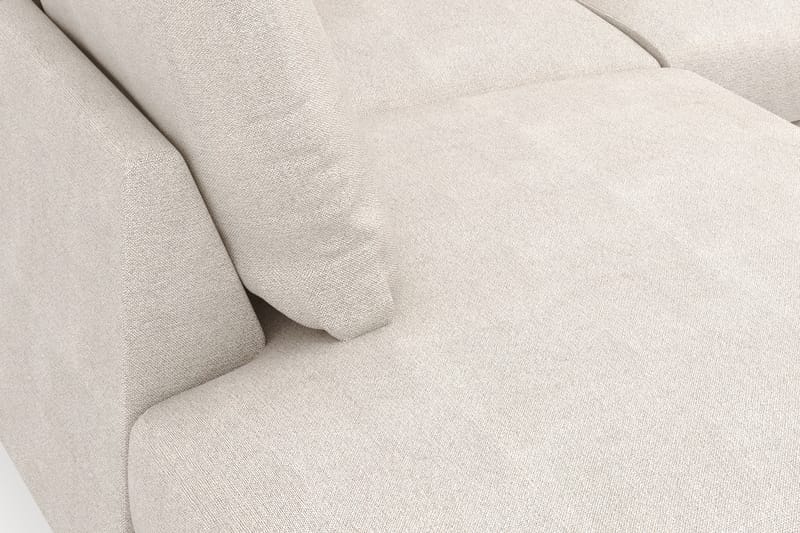 Menard 4-sits Vänstervänd L-formad Djup Schäslongsoffa i Tyg - Beige - Möbler - Soffa - Divansoffa & schäslongsoffa - 4 sits soffa med divan