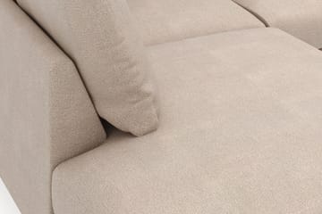Menard 4-sits Vänstervänd L-formad Djup Schäslongsoffa i Tyg - Beige - Möbler - Soffa - Divansoffa & schäslongsoffa - 4 sits soffa med divan