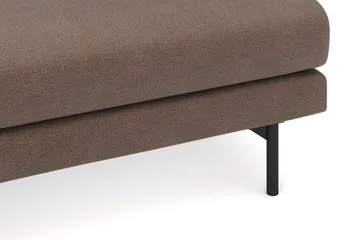 Menard 4-sits Vänstervänd L-formad Djup Schäslongsoffa i Tyg - Brun - Möbler - Soffa - Divansoffa & schäslongsoffa - 4 sits soffa med divan