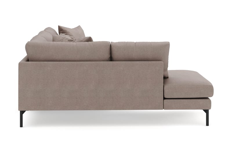 Menard 4-sits Vänstervänd L-formad Djup Schäslongsoffa i Tyg - Brun - Möbler - Soffa - Divansoffa & schäslongsoffa - 4 sits soffa med divan