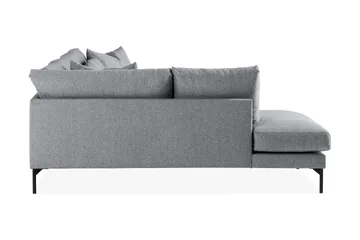 Menard 4-sits Vänstervänd L-formad Djup Schäslongsoffa i Tyg - Grå - Möbler - Soffa - Divansoffa & schäslongsoffa - 4 sits soffa med divan