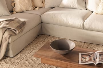 Menard 4-sits Vänstervänd L-formad Djup Schäslongsoffa i Tyg - Ljusgrå - Möbler - Soffa - Divansoffa & schäslongsoffa - 4 sits soffa med divan