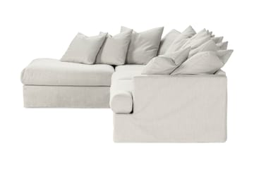 Menard 4-sits Vänstervänd L-formad Djup Schäslongsoffa i Tyg - Ljusgrå - Möbler - Soffa - Divansoffa & schäslongsoffa - 4 sits soffa med divan