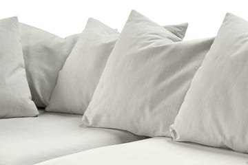 Menard 4-sits Vänstervänd L-formad Djup Schäslongsoffa i Tyg - Ljusgrå - Möbler - Soffa - Divansoffa & schäslongsoffa - 4 sits soffa med divan