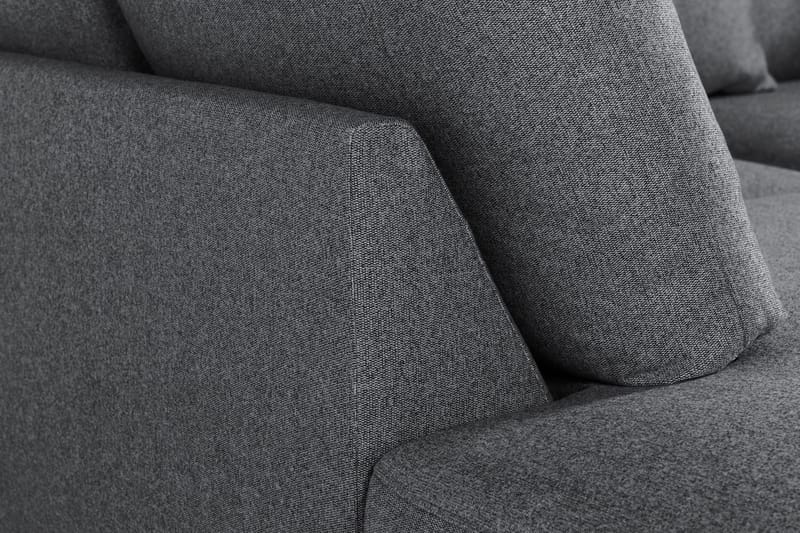 Menard 4-sits Vänstervänd L-formad Djup Schäslongsoffa i Tyg - Mörkgrå - Möbler - Soffa - Divansoffa & schäslongsoffa - 4 sits soffa med divan
