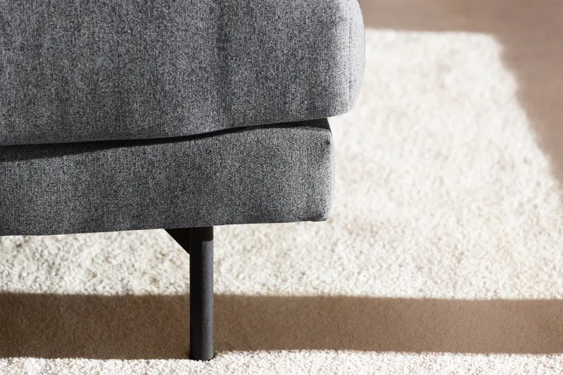 Menard 4-sits Vänstervänd L-formad Djup Schäslongsoffa i Tyg - Mörkgrå - Möbler - Soffa - Divansoffa & schäslongsoffa - 4 sits soffa med divan