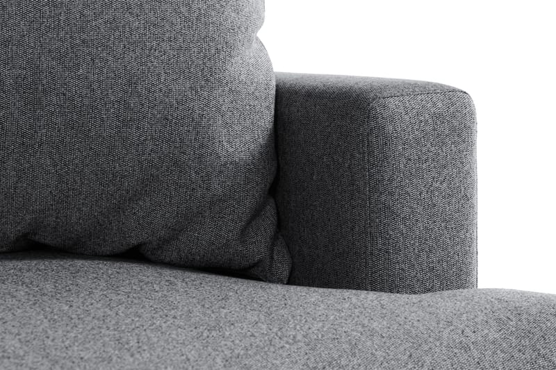 Menard 4-sits Vänstervänd L-formad Djup Schäslongsoffa i Tyg - Mörkgrå - Möbler - Soffa - Divansoffa & schäslongsoffa - 4 sits soffa med divan