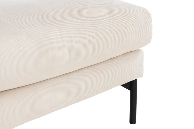 Menard 4-sits Vänstervänd L-formad Schäslongsoffa + Fotpall i Manchester - Beige - Möbler - Soffa - Divansoffa & schäslongsoffa - 3 sits soffa med divan