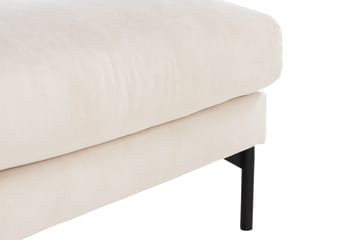 Menard 4-sits Vänstervänd L-formad Schäslongsoffa + Fotpall i Manchester - Beige - Möbler - Soffa - Divansoffa & schäslongsoffa - 3 sits soffa med divan