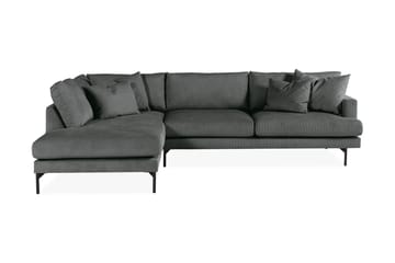 Menard 4-sits Vänstervänd L-formad Schäslongsoffa i Manchester - Grå - Möbler - Soffa - Divansoffa & schäslongsoffa - 4 sits soffa med divan