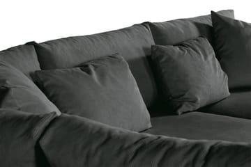 Menard 4-sits Vänstervänd L-formad Schäslongsoffa i Manchester - Grå - Möbler - Soffa - Divansoffa & schäslongsoffa - 4 sits soffa med divan