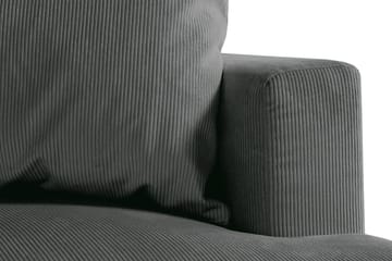 Menard 4-sits Vänstervänd L-formad Schäslongsoffa i Manchester - Grå - Möbler - Soffa - Divansoffa & schäslongsoffa - 4 sits soffa med divan