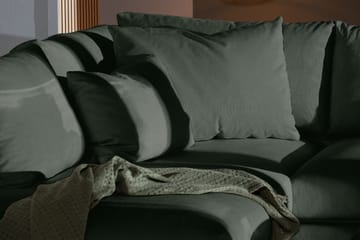 Menard 4-sits Vänstervänd L-formad Schäslongsoffa i Manchester - Grön - Möbler - Soffa - Divansoffa & schäslongsoffa - 4 sits soffa med divan