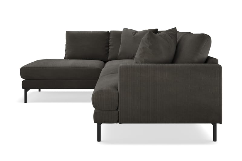 Menard 4-sits Vänstervänd L-formad Schäslongsoffa i Manchester - Mörkgrå - Möbler - Soffa - Divansoffa & schäslongsoffa - 4 sits soffa med divan
