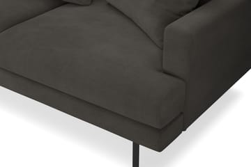 Menard 4-sits Vänstervänd L-formad Schäslongsoffa i Manchester - Mörkgrå - Möbler - Soffa - Divansoffa & schäslongsoffa - 4 sits soffa med divan