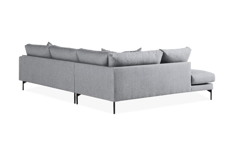 Menard 4-sits Vänstervänd L-formad Schäslongsoffa i Tyg - Grå - Möbler - Soffa - Divansoffa & schäslongsoffa - 4 sits soffa med divan