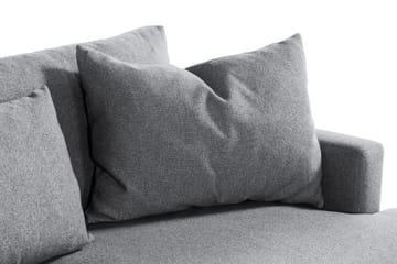 Menard 4-sits Vänstervänd L-formad Schäslongsoffa i Tyg - Grå - Möbler - Soffa - Divansoffa & schäslongsoffa - 4 sits soffa med divan