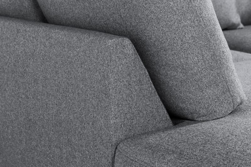 Menard 4-sits Vänstervänd L-formad Schäslongsoffa i Tyg - Grå - Möbler - Soffa - Divansoffa & schäslongsoffa - 4 sits soffa med divan