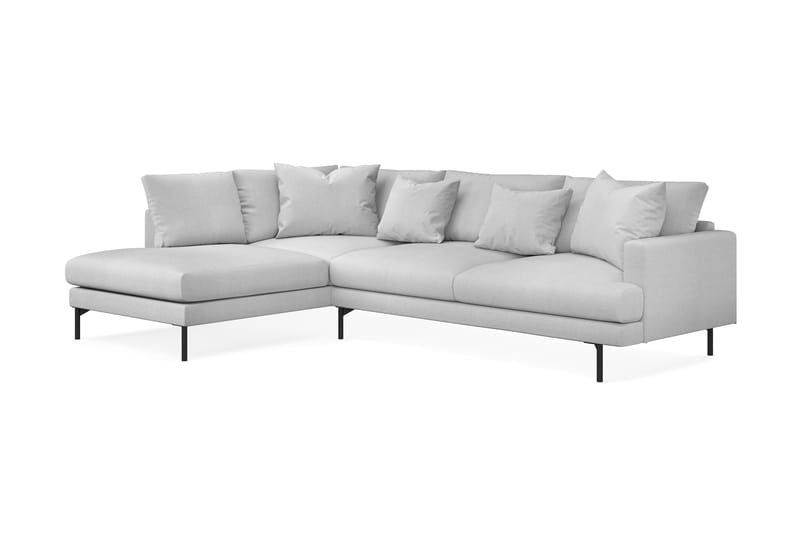 Menard 4-sits Vänstervänd L-formad Schäslongsoffa i Tyg - Ljusgrå - Möbler - Soffa - Divansoffa & schäslongsoffa - 4 sits soffa med divan