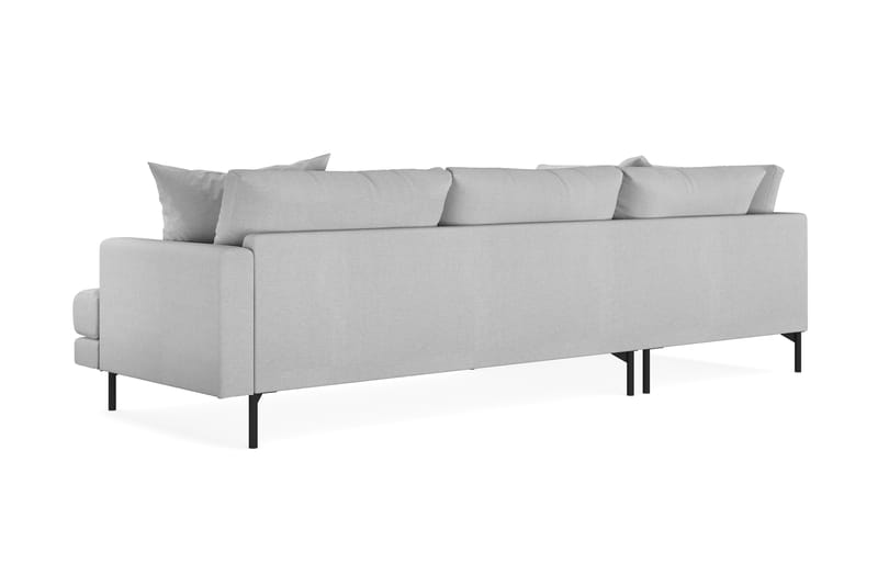 Menard 4-sits Vänstervänd L-formad Schäslongsoffa i Tyg - Ljusgrå - Möbler - Soffa - Divansoffa & schäslongsoffa - 4 sits soffa med divan