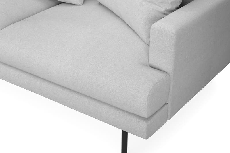 Menard 4-sits Vänstervänd L-formad Schäslongsoffa i Tyg - Ljusgrå - Möbler - Soffa - Divansoffa & schäslongsoffa - 4 sits soffa med divan
