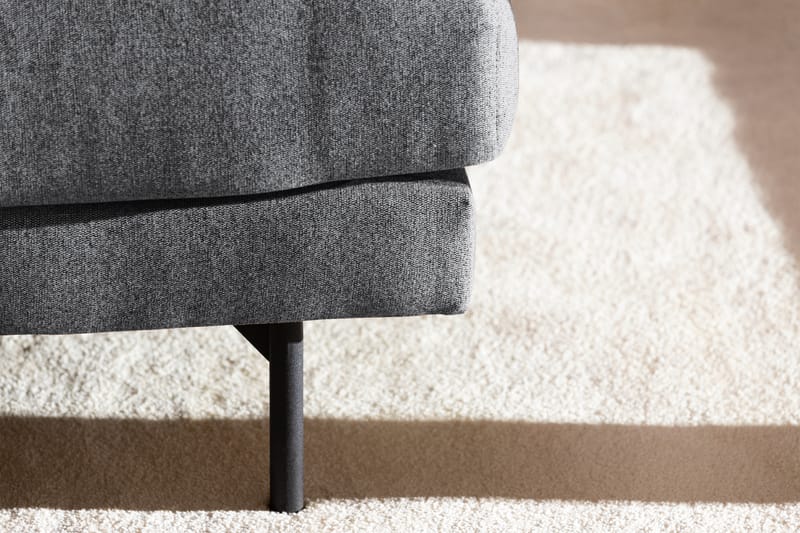 Menard 4-sits Vänstervänd L-formad Schäslongsoffa i Tyg - Mörkgrå - Möbler - Soffa - Divansoffa & schäslongsoffa - 4 sits soffa med divan