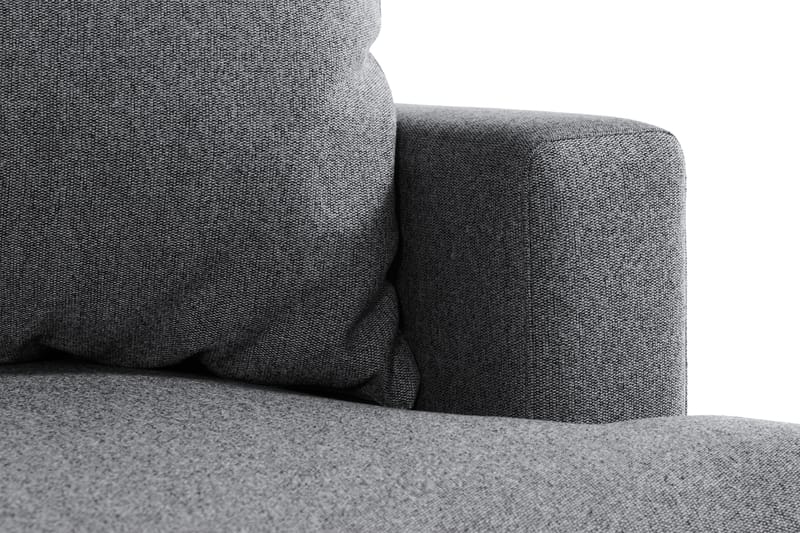 Menard 4-sits Vänstervänd L-formad Schäslongsoffa i Tyg - Mörkgrå - Möbler - Soffa - Divansoffa & schäslongsoffa - 4 sits soffa med divan