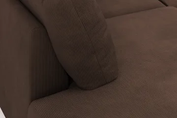 Menard 4-sits Vänstervänd Stor U-formad Djup Large Soffa med Divan och Schäslong i Manchester - Brun - Möbler - Soffa - Divansoffa & schäslongsoffa - 4 sits soffa med divan