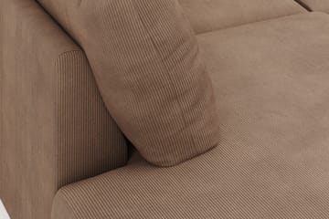 Menard 4-sits Vänstervänd Stor U-formad Djup Large Soffa med Divan och Schäslong i Manchester - Brun - Möbler - Soffa - Divansoffa & schäslongsoffa - 4 sits soffa med divan