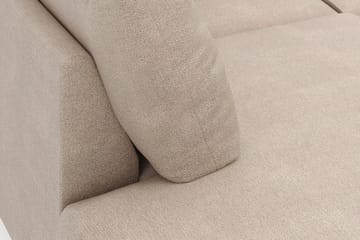 Menard 4-sits Vänstervänd Stor U-formad Djup Large Soffa med Divan och Schäslong i Tyg - Beige - Möbler - Soffa - Divansoffa & schäslongsoffa - 4 sits soffa med divan