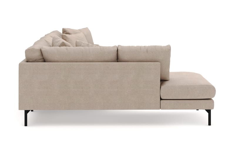 Menard 4-sits Vänstervänd Stor U-formad Djup Large Soffa med Divan och Schäslong i Tyg - Beige - Möbler - Soffa - Divansoffa & schäslongsoffa - 4 sits soffa med divan