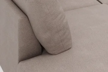 Menard 4-sits Vänstervänd Stor U-formad Djup Large Soffa med Divan och Schäslong i Tyg - Brun - Möbler - Soffa - Divansoffa & schäslongsoffa - 4 sits soffa med divan