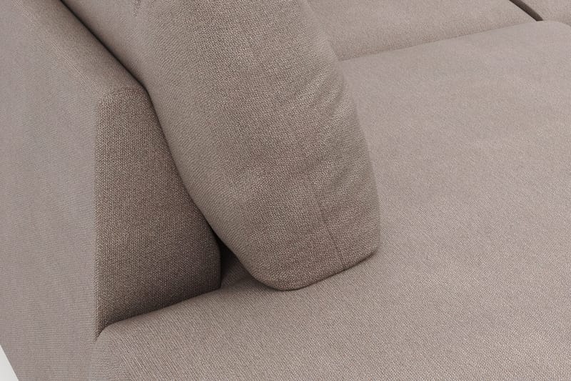 Menard 4-sits Vänstervänd Stor U-formad Djup Large Soffa med Divan och Schäslong i Tyg - Brun - Möbler - Soffa - Divansoffa & schäslongsoffa - 4 sits soffa med divan